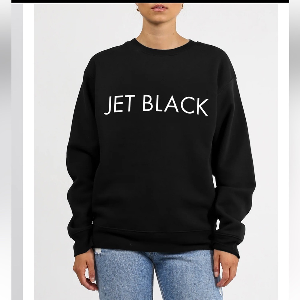Brunette The Label Jet Black Crewneck Sweater